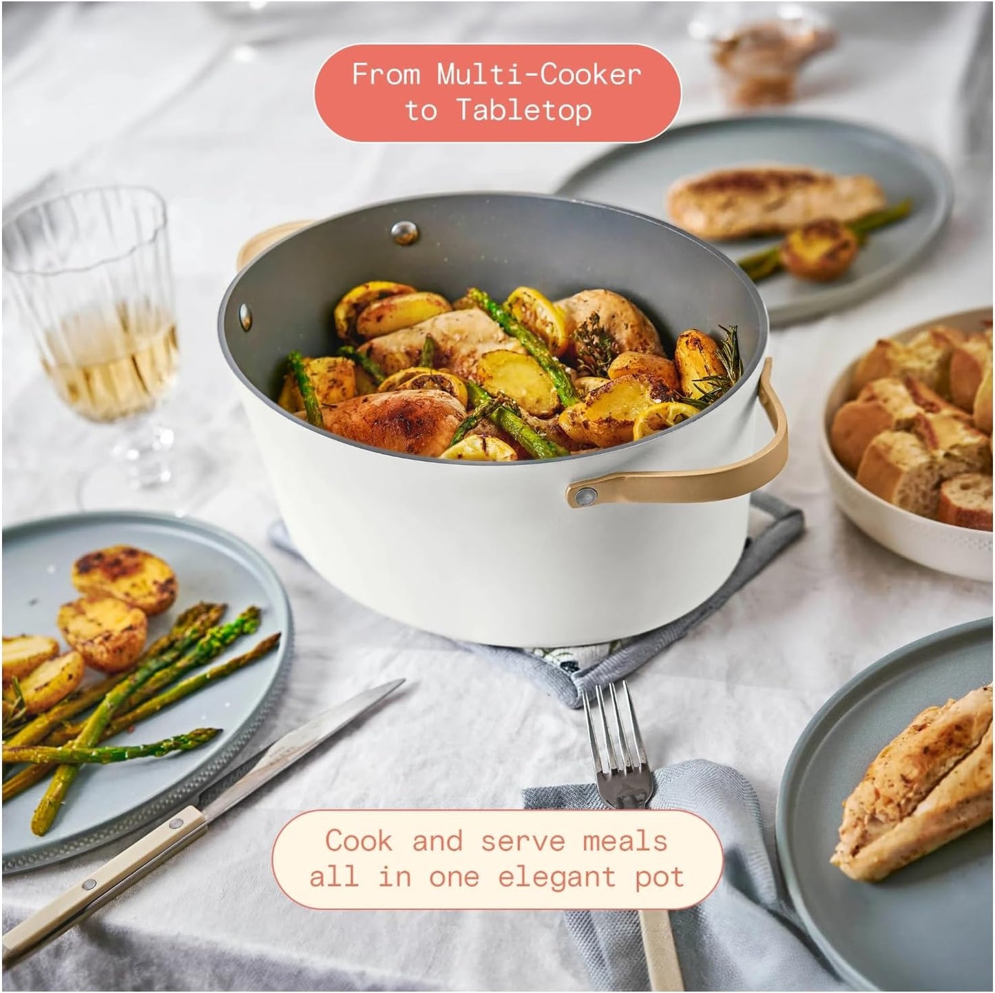 Beautiful 10-in-1 6 Qt Electric Multi-Cooker – Pressure Cook, Slow Cook, Steam, Sauté & More: Perfect for Holiday Meals, Christmas Hosting, Family Dinners & Festive Celebrations