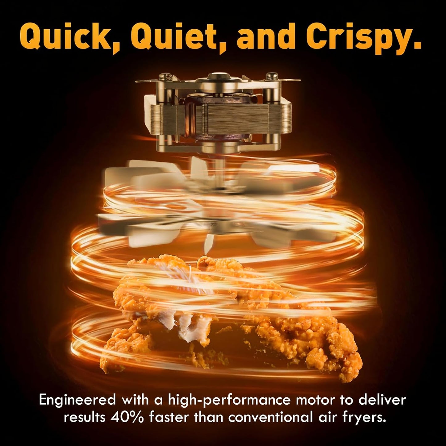 Air Fryer 6.5 QT,8 in 1 with Visible Window,LED display, 400℉ Precise Temperature Control, Shake Reminder&Pre-heat indicator,Metal inner cavity,Nonstick & Dishwasher Safe Basket