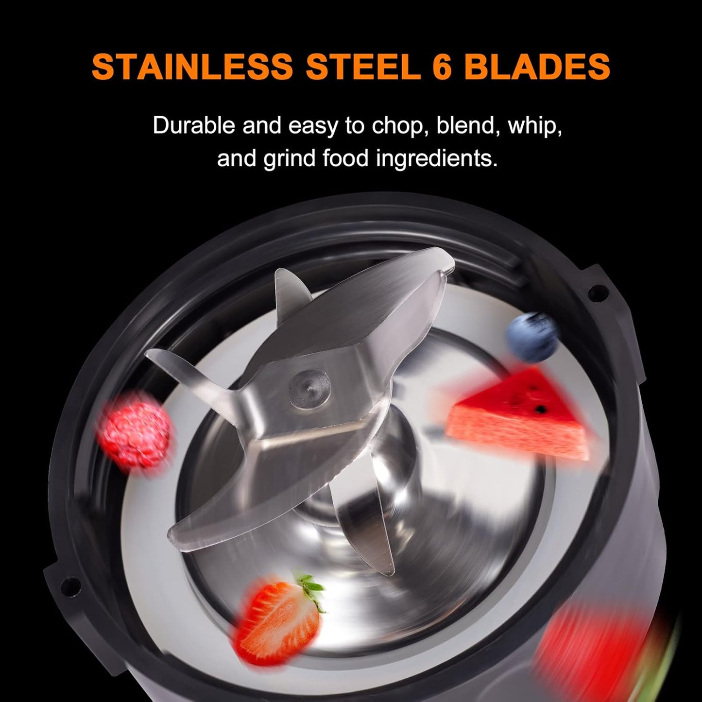 Blender, Countertop Blender for Smoothies with 64 oz Glass Jar Kitchen, 1200 Watts High Speed Juicer Blender Ice Crusher for Shakes Frozen Drinks (Red)