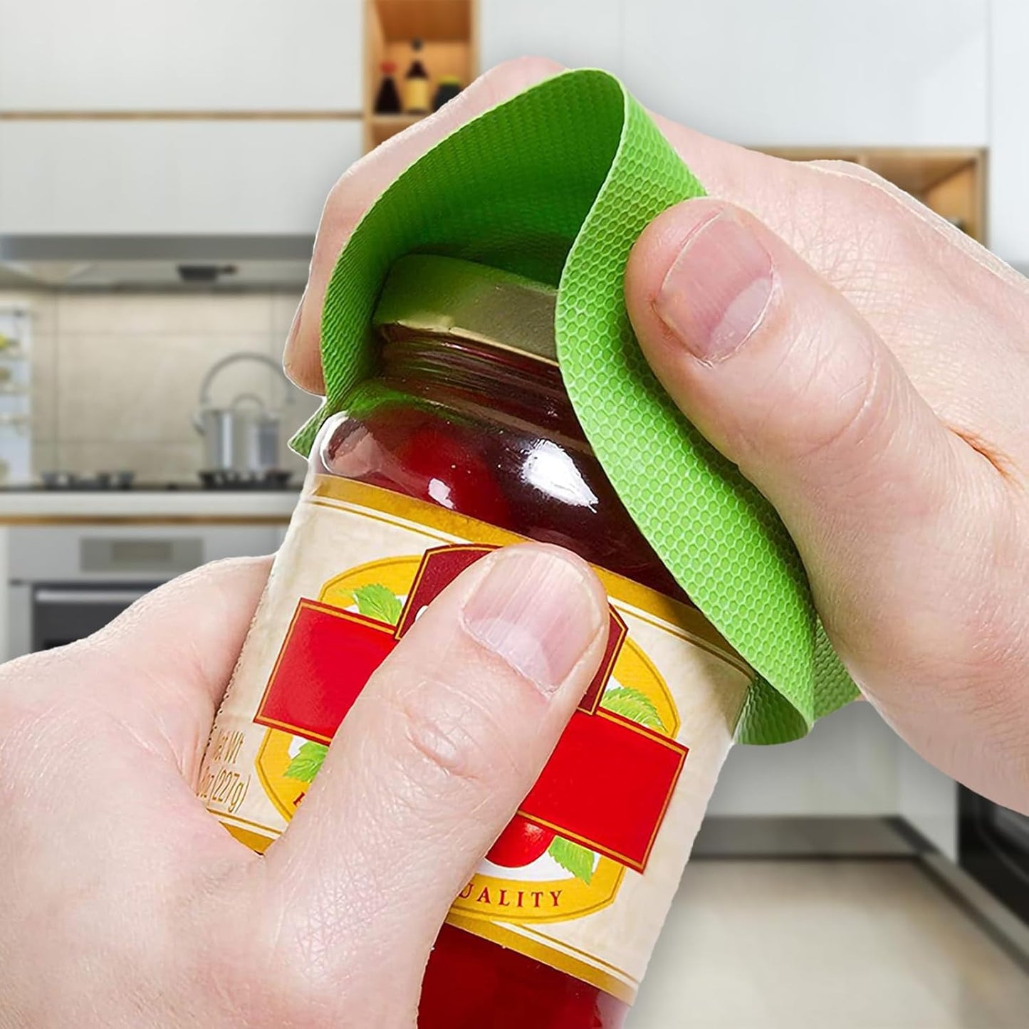 6PCS Round Jar Gripper Pads - Rubber Jar Opener, Kitchen Coasters for Seniors with Arthritis, 6 Colors