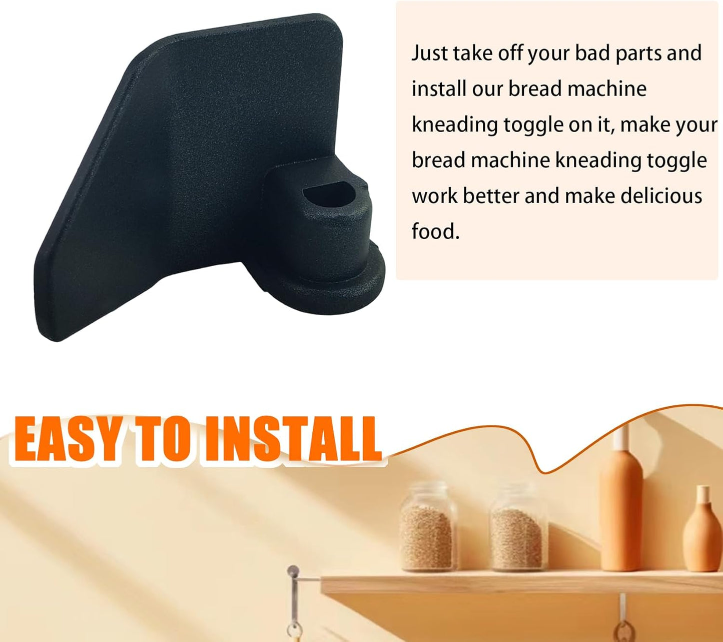 Bread Machine Kneading Paddle, Bread Machine Paddle Replacement for Bread Machine, Replace Models BK-100, CBK-200, WS0101, WS0598, breadman bread machine parts ﻿