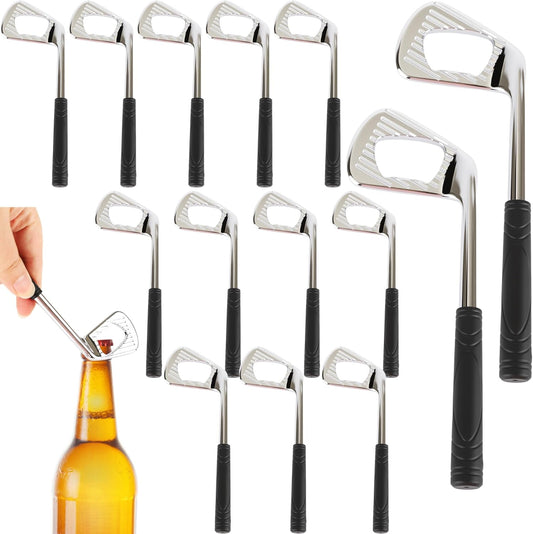 15 Pcs Golf Bottle Opener Novelty Beer Bottle Opener Copper Beer Cap Remover for Sports Enthusiasts Golf Club Party Gifts Drinking Accessories Wedding