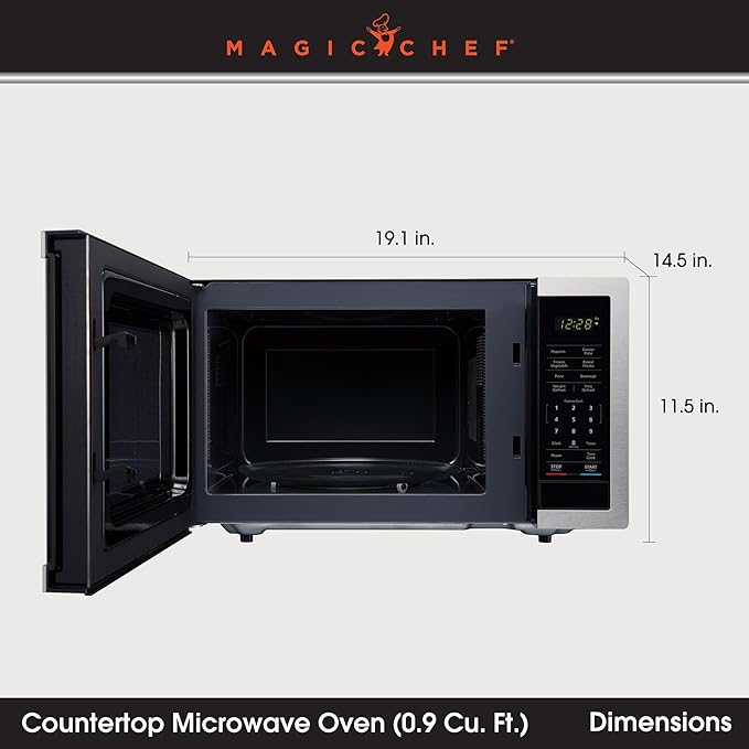 0.9 cu. ft. Countertop Microwave 900-Watt Digital Touch