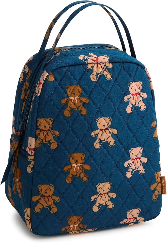Vera Bradley Premium Cotton Lunch Bag, Bunch of Bears