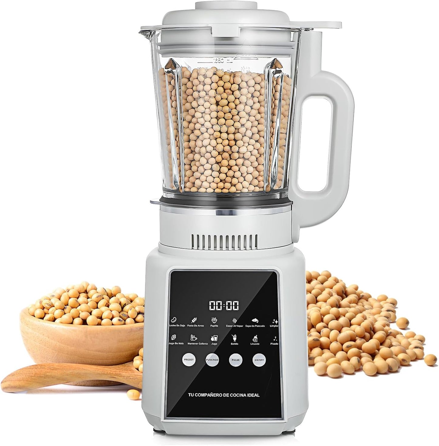 Artibetter High Speed Countertop Blender for Kitchen with US Plug Non-stick Jar Self-cleaning Function Low Noise Electric Food Processor and Juicer for Smoothies and Meal Prep