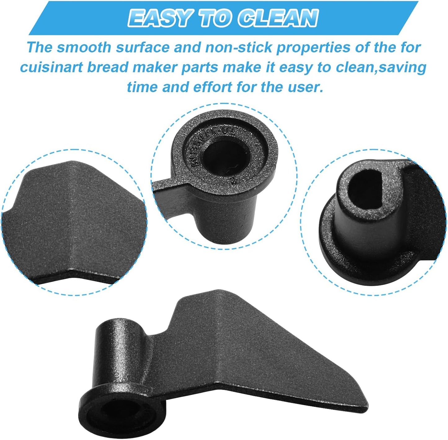 Aillsa Bread Maker Paddle CBK-110KP fits for Cuisinart Bread Machine Maker CBK-110& CBK-110P1 Kneading Paddle Replacement (2 pcs)