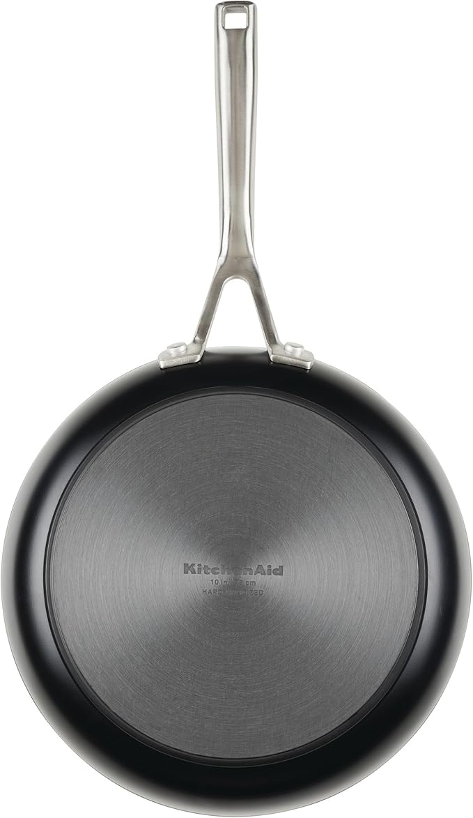 KitchenAid Hard Anodized Ceramic Nonstick Cookware Pots and Pans Set, 9 Piece - Matte Black