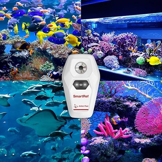 SmartRef Digital Refractometer by Anton Paar- Salinity Meter for Saltwater Aquariums, Reef Tank | Waterproof, ATC, 0.1 ppt Resolution, ±0.3 ppt Precision, 0-150 ppt Range, App-operated data management