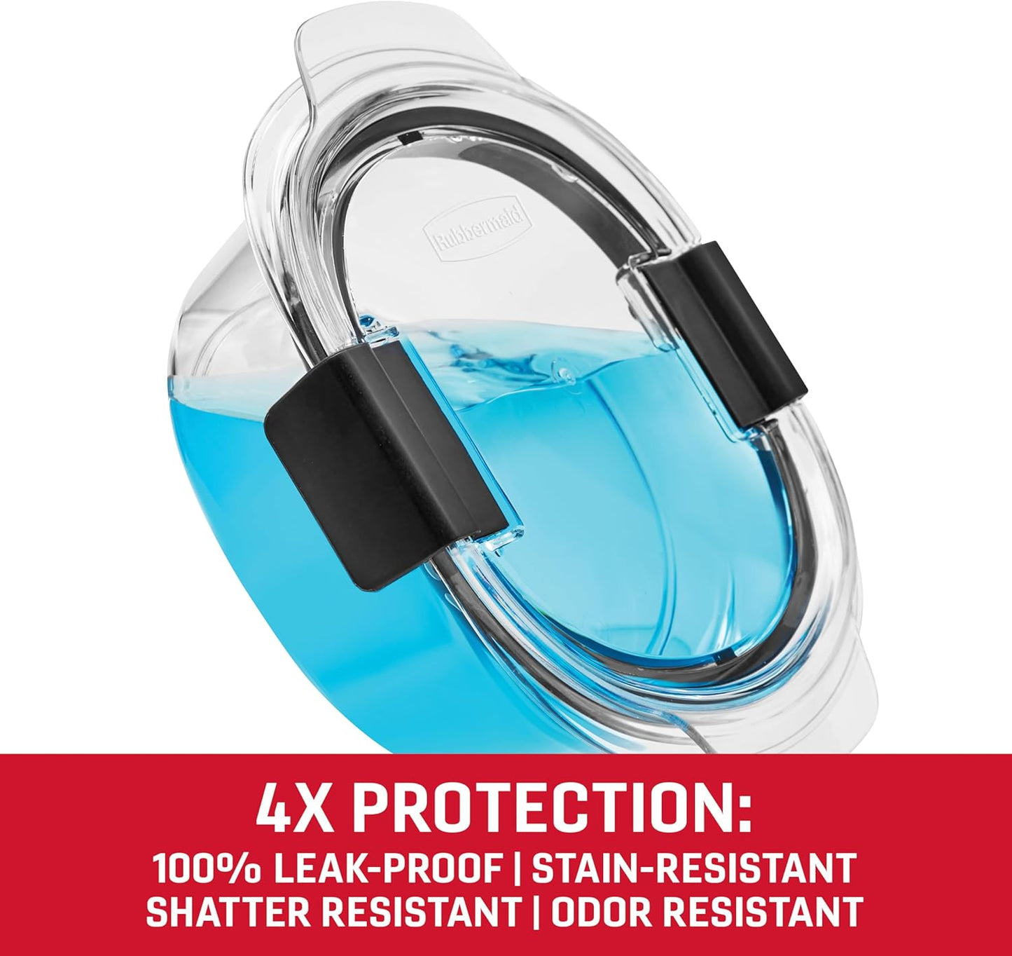 Rubbermaid Brilliance® Round and Rectangular Leak Proof Food Storage Containers, 12 Piece Set