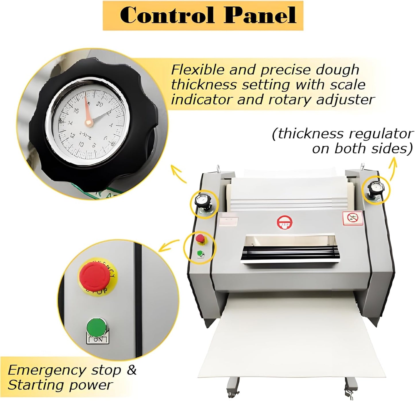 110V 750W Baguette Bread Dough Shaping Rolling Machine Floor Model 50g-1200g/pcs