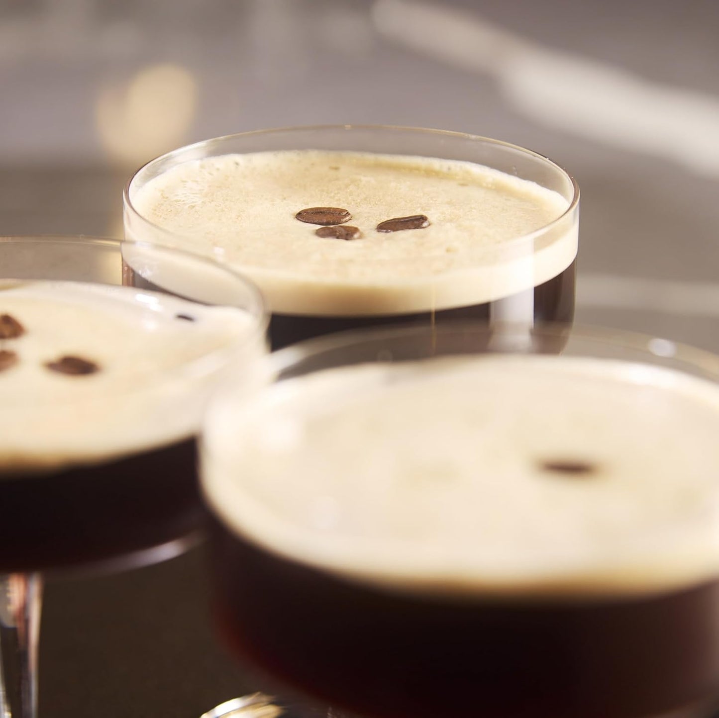 LEMONSODA Clear Martini Coupe Glasses - Classic Barware for Espresso Martini, Manhattan, Cosmopolitan – Handcrafted Luxury Glassware for Home Entertaining (Clear 6.5oz, Set of 2)