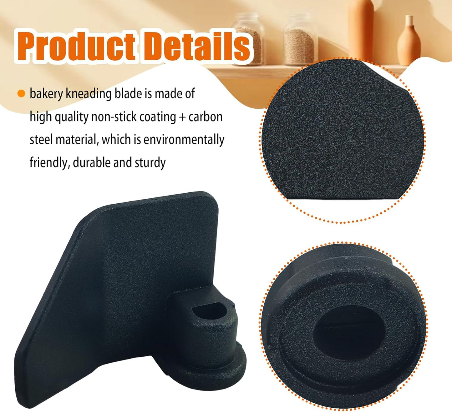 Bread Machine Kneading Paddle, Bread Machine Paddle Replacement for Bread Machine, Replace Models BK-100, CBK-200, WS0101, WS0598, breadman bread machine parts ﻿