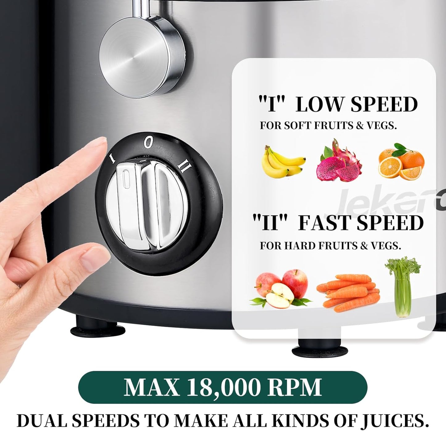 Juicer Machines, 2.8" Wide Feed Chute Centrifugal Juicer for Whole Vegetables & Fruits, Dual Speeds Juice Extractor Maker with Heavy Duty Full Copper Motor, High Juice Yield,Titanium-Plated Filter