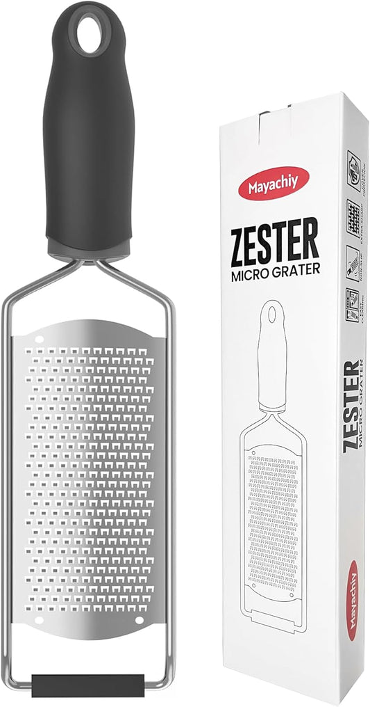 Cheese Grater, Lemon Zester, Fine Cheese Grater with Handle, Width 2.5 inch