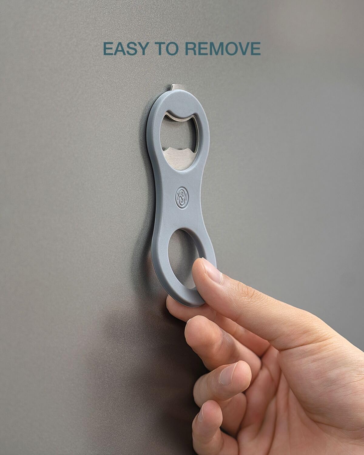 2 in 1 Magnetic Beer Bottle Opener for Refrigerator and RV with Cap Catcher, Soft Touch Silicone Surface Protect Fridge, Pop Can Soda Can Opener for Long Nails, Ideal Gift