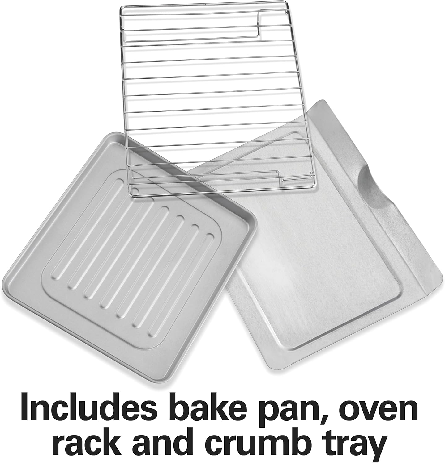 Hamilton Beach Countertop Toaster Oven & Pizza Maker Large 4-Slice Capacity, Stainless Steel (31401)