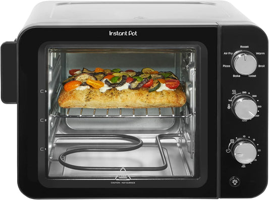 Instant Pot No Preheat Required* 4-Slice Air Fryer Toaster Oven with InstantHeat Technology, 7-in-1, Air Fry, Bake, Toast, Roast, Broil, Warm, and Make Pizza