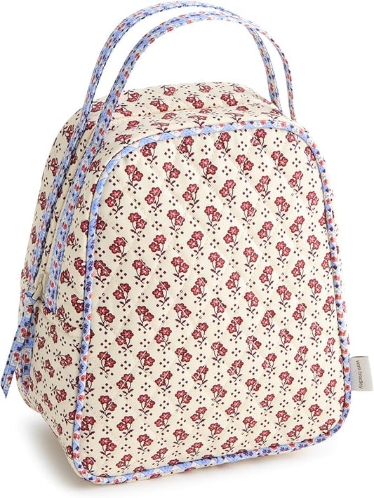 Vera Bradley Premium Cotton Lunch Bag, Rachel Ditsy, One Size