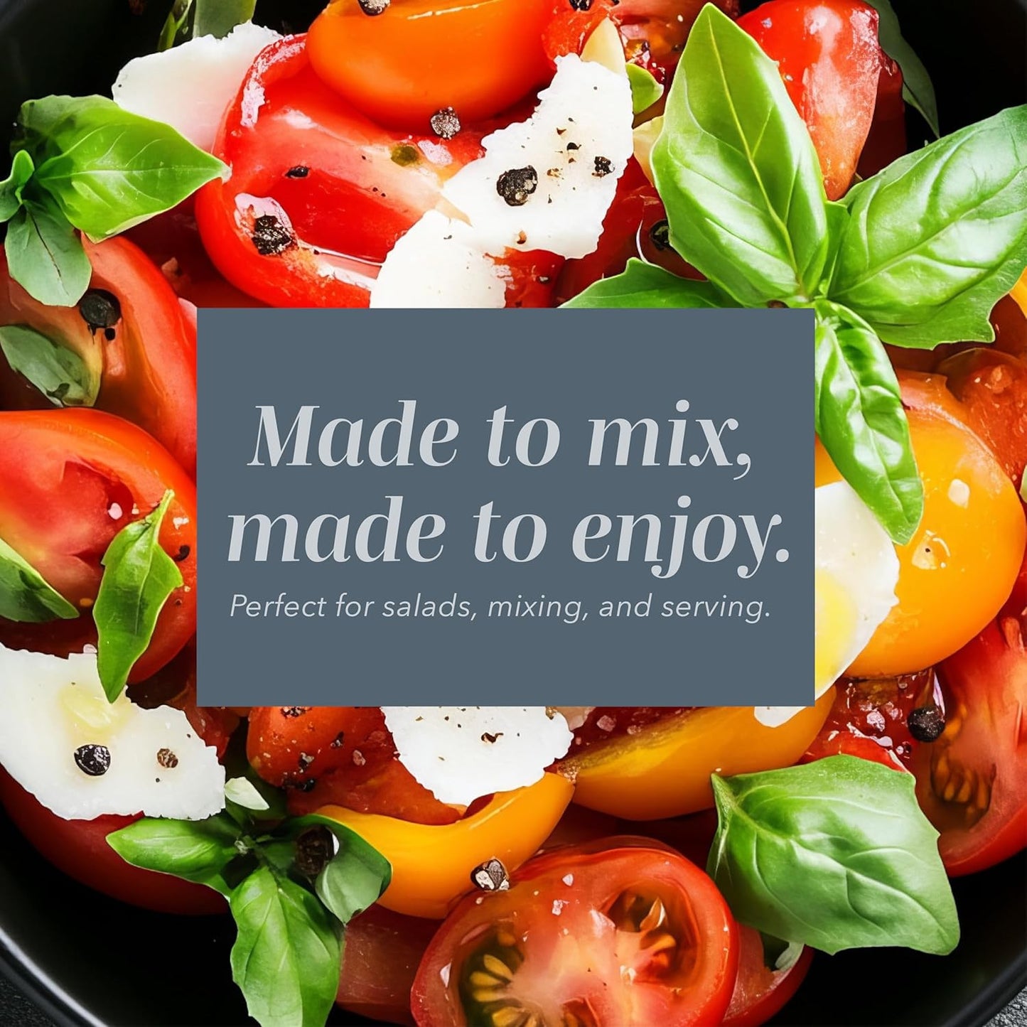 COOK WITH COLOR Mixing Bowls with Lids - 12 Piece Plastic Nesting Bowls Set includes 6 Prep Bowls and 6 Lids, Non Slip Bottom and Embossed Design - Microwave Safe (Blue)