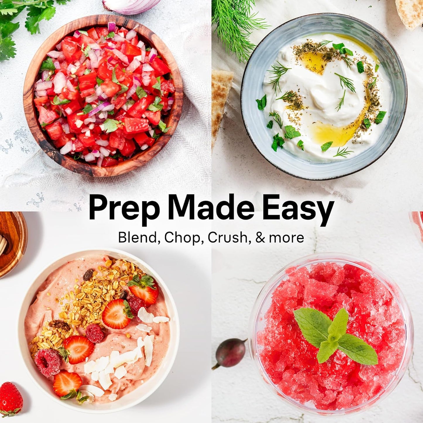 Braun CH3012BK EasyPrep™ Mini Food Processor, 4 cup, Black