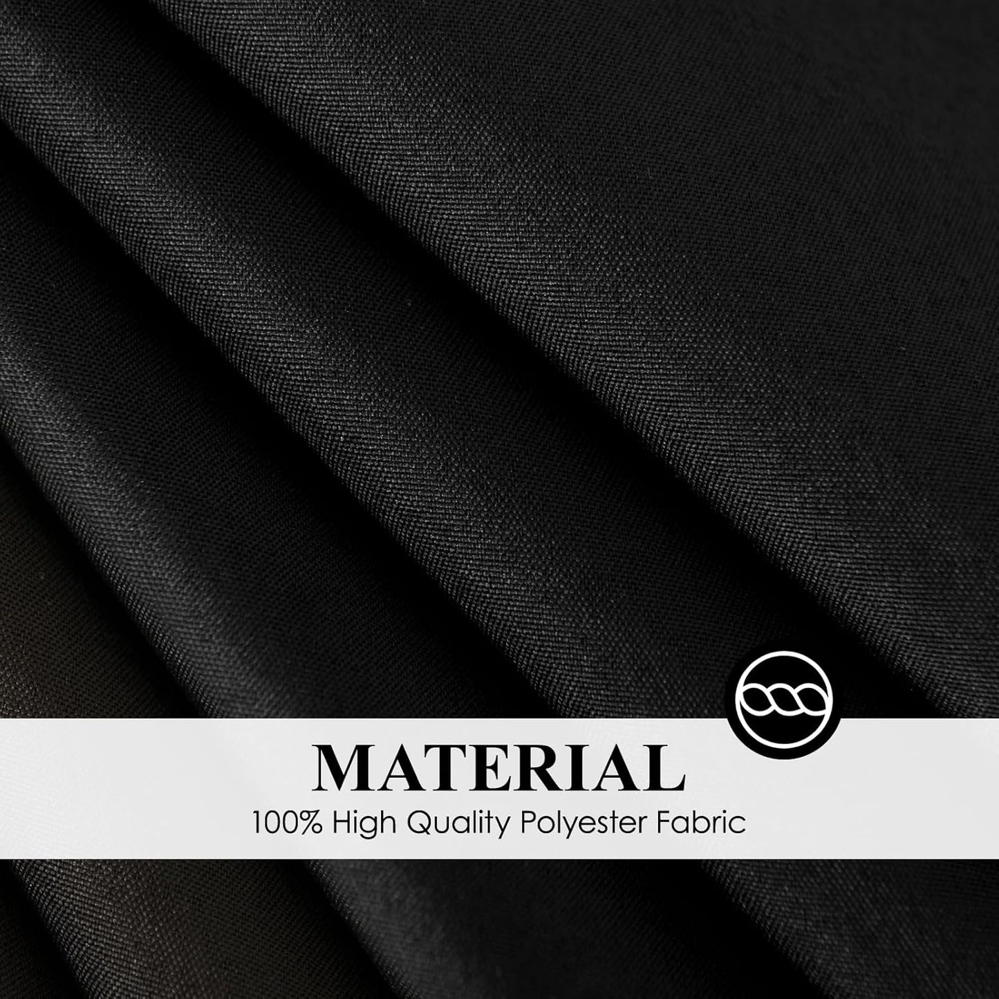 Round Tablecloth 120 Inch 1 Pack Black Tablecloths Washable Decorative Linen Polyester Table Clothes Cover for Dining Table Banquets Buffet Parties and Wedding