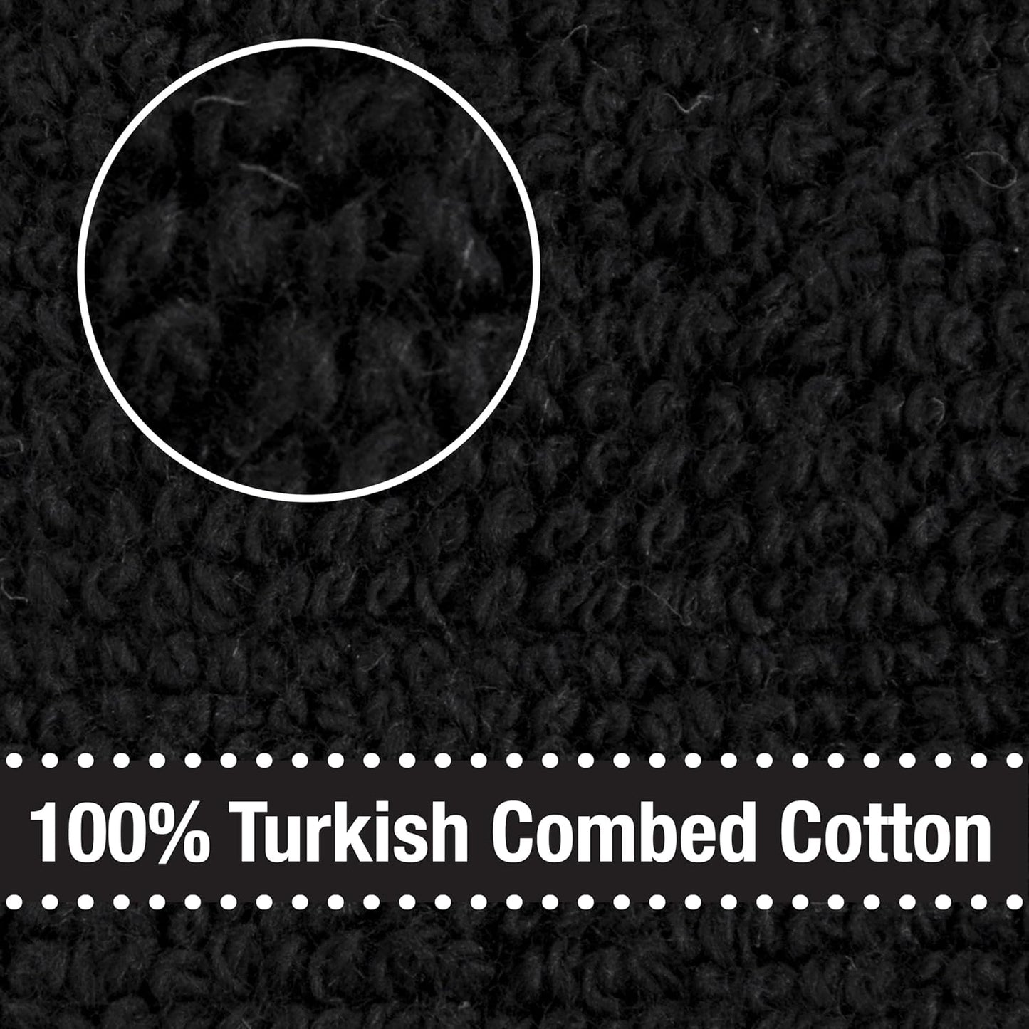 All-Clad Solid Kitchen Towels: Highly Absorbent, Super Soft Long Lasting - 100% Cotton, 17"x30" Tea Towels for Cleaning & Drying Dishes, Pans, Glassware, or Countertops, (2-Pack), Black