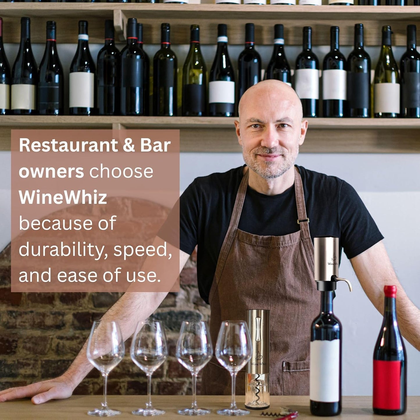 Electric Wine Aerator & Opener Set with Accessories, Rechargeable Automatic Corkscrew, Aerator, Dispenser, Foil Cutter Tool, Stopper, Wine Lovers Gift for Housewarming, Birthday, Registry, Anniversary