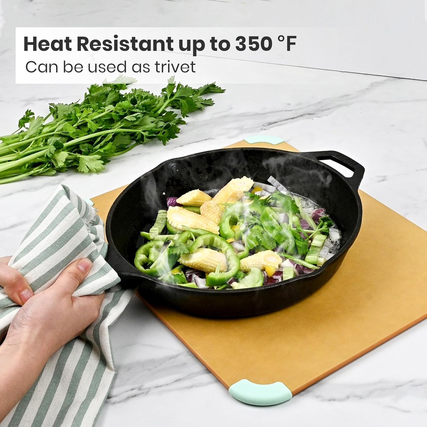 VAL CUCINA VAL BOARD Cutting Board, Compatible with VAL CUCINA Air Fryer Toaster Oven, Creates Storage Space, Protects Cabinets,