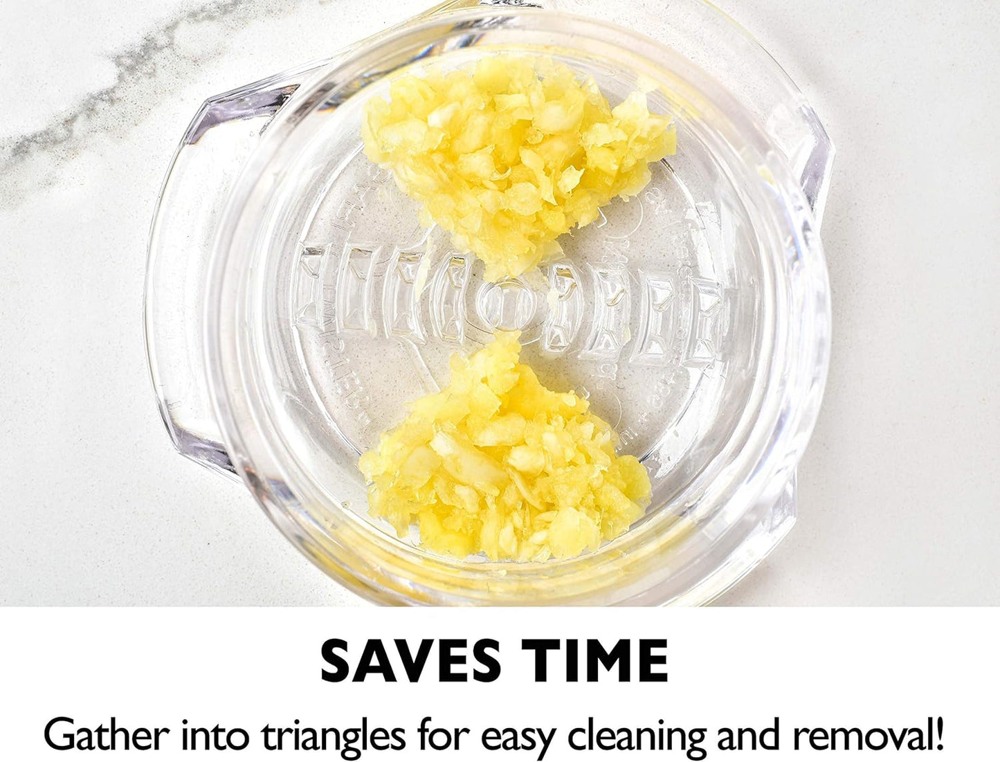 Nextrend Garlic Twister 4th Gen – Garlic Mincer & Garlic Press in One - for Ginger, Herbs, Nuts & more, BPA-Free, Dishwasher Safe, 3–5 Clove Capacity - Clear