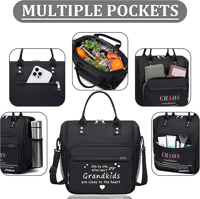 Lunch Box for Grandma Great Grandma Gifts Women Lunch Bag for Grandmother from Granddaughter, Grandson, Grandkids Christmas gifts for Nana GiGi New Grandmas Grandparents, Best Birthday Presents