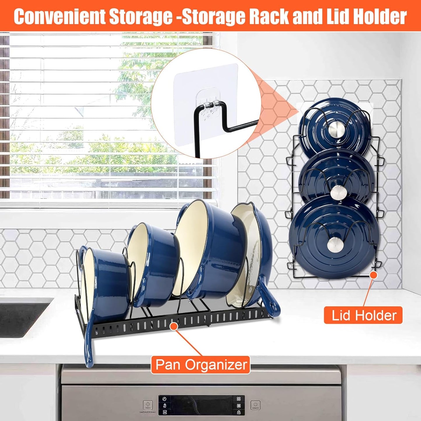 QuliMetal Nonstick Enameled Cast Iron Cookware Set, Frying Pan Skillet- 7-Pcs Pots and Pans with Lid, Healthy Round Dutch Oven Pot for Sourdough Bread Baking, Oven Safe up to 500° F or on All Stovetop