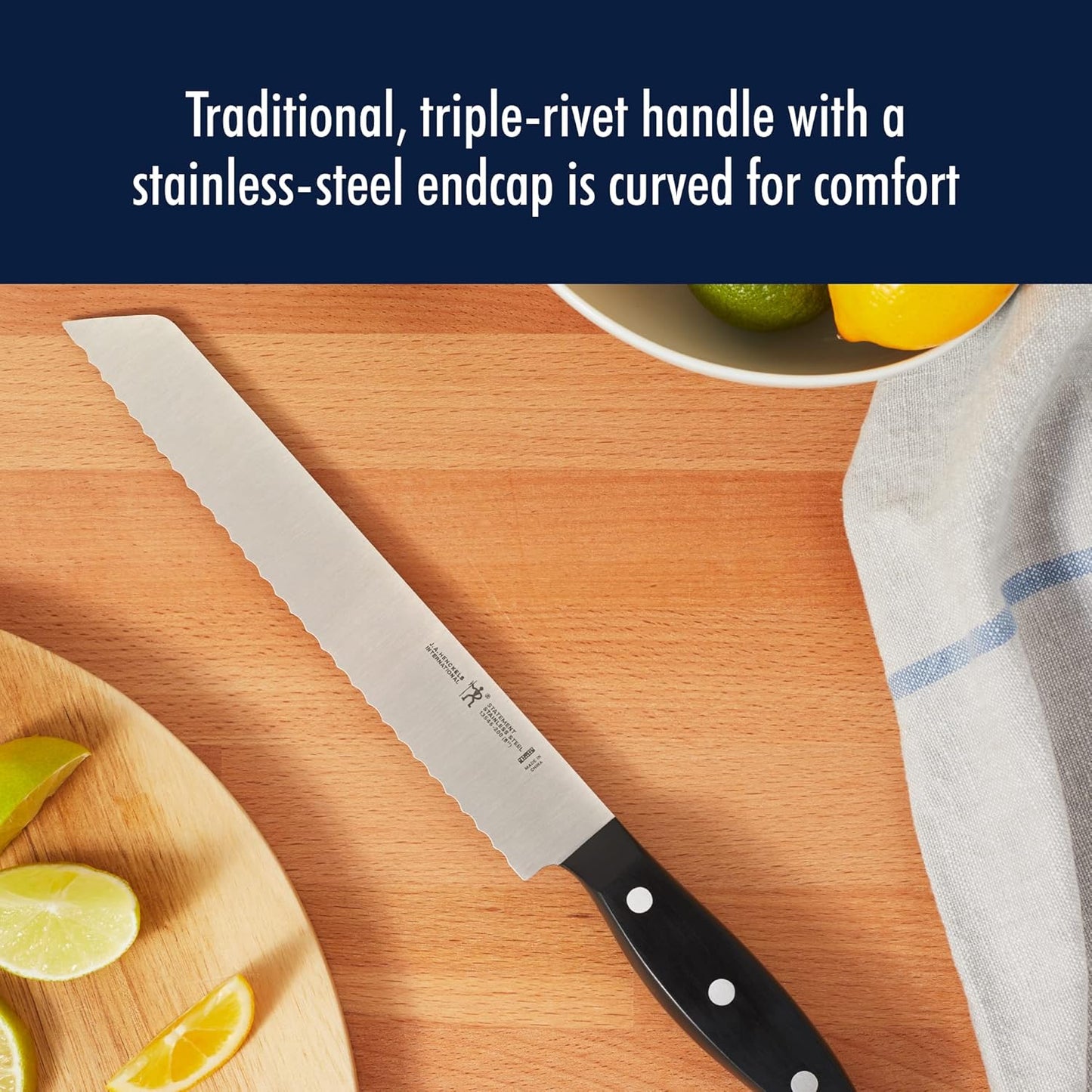 HENCKELS Statement Razor-Sharp 20-Piece Knife Set with Block, With Bonus Sharpener, German Engineered Informed by 100+ Years of Mastery