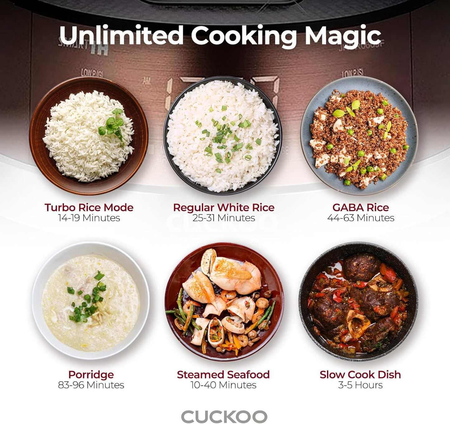 CUCKOO High Pressure Rice Cooker 6-Cup Uncooked / 12-Cup Cooked with Induction Heating Technology, Versatile Rice Maker with 16 Menu Options and Steam Plate, Voice Guide, Copper (CRP-JHR0609F)