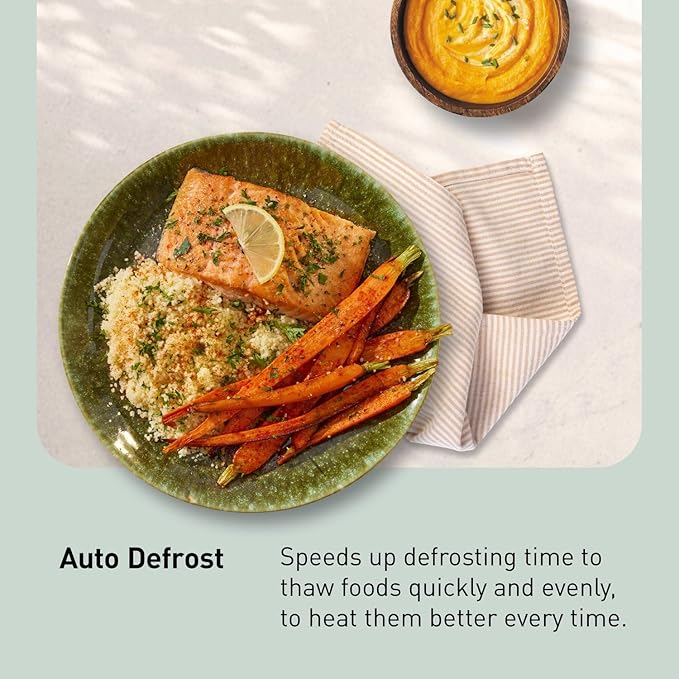 Panasonic NN-SB438S Compact Microwave Oven, 0.9 cft, Black Stainless Steel