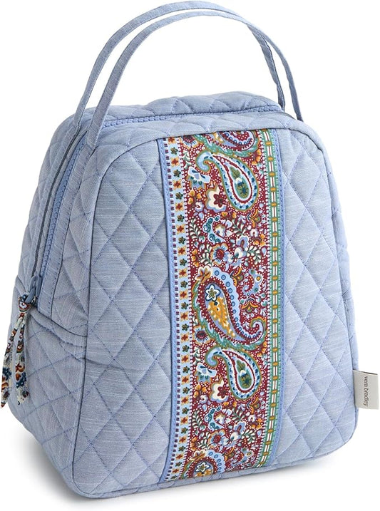Vera Bradley Premium Cotton Lunch Bag, Chambray