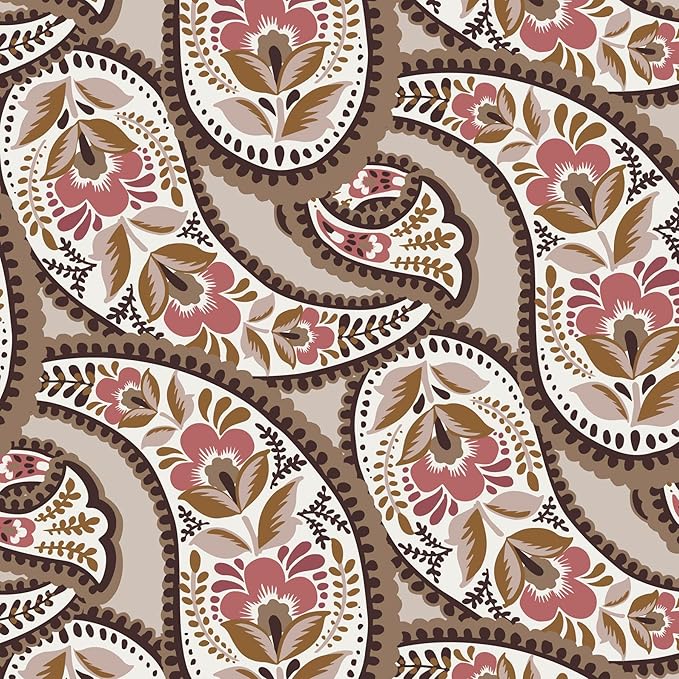 Vera Bradley Premium Cotton Lunch Bag, Blooming Paisley, One Size