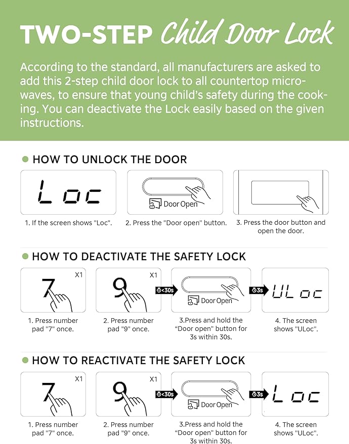 COMFEE CMO-C20M1WB Countertop Microwave Oven, 0.7 cu.ft Small Microwave with 11 power levels,Turntable Reset Function, Speedy Cooking, Weight/Time Defrost, Memory function, Children Lock, 700W