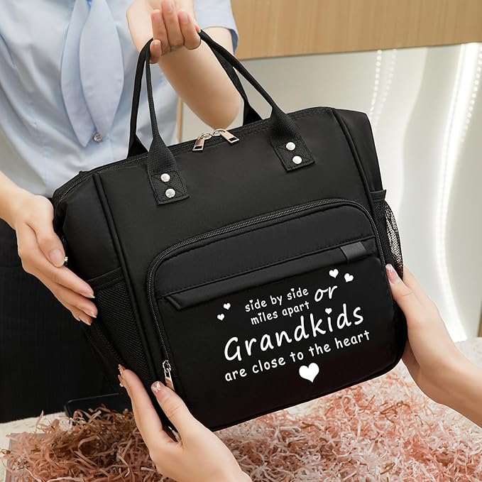 Lunch Box for Grandma Great Grandma Gifts Women Lunch Bag for Grandmother from Granddaughter, Grandson, Grandkids Christmas gifts for Nana GiGi New Grandmas Grandparents, Best Birthday Presents