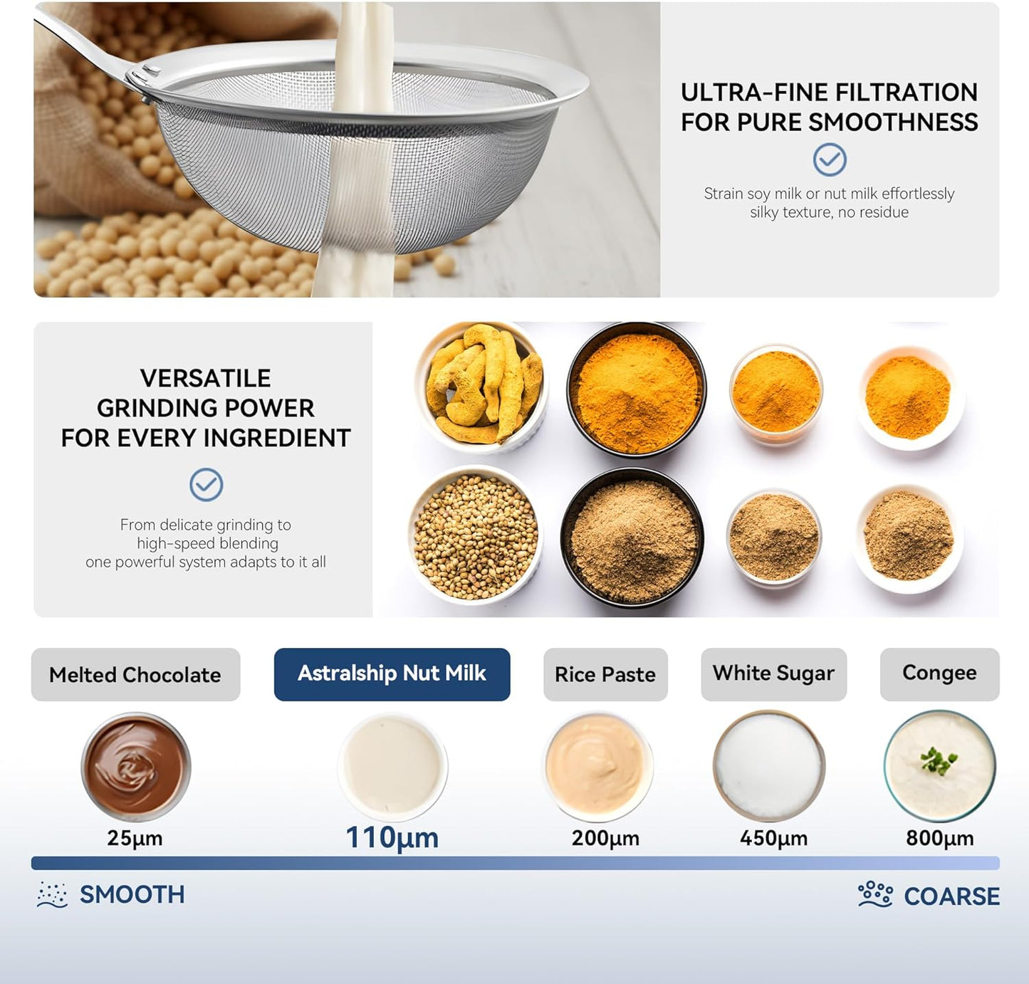 Glass Blenders for Kitchen with Tamper, Blender for Smoothies, Professional Blenders 1500W Motor, 9 Adjustable Speeds, 14 Preset Programs, High-Speed Heating Blender for Nut Milk, Soups, Sauces & More