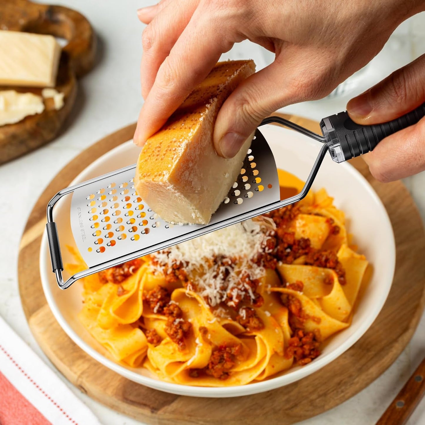 Cheese Grater with Non-Slip Handle, Coarse Graters for kitchen,12inch