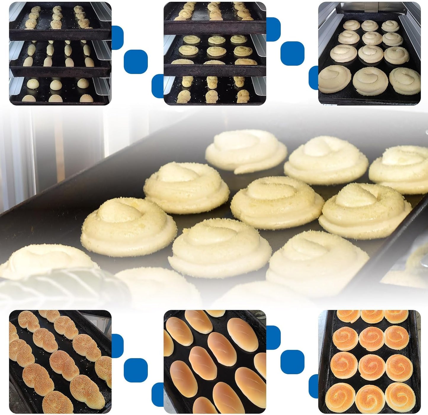 Kolice Commercial Automatic Bakery Dough Proofer, Bread/Dough Baking Proofer Machine-Integrated Cooling, Thawing,Keep Fresh and Fermentation.18 Tray,650L,Temperature : 0C to 45C