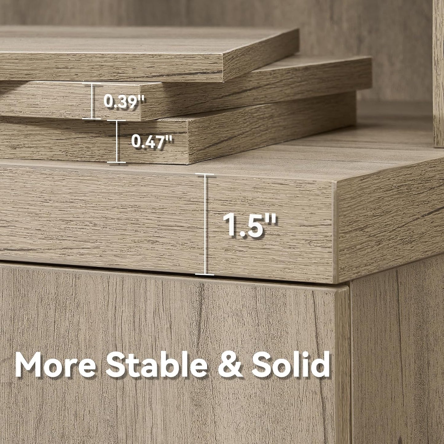 ONBRILL 71" Tall Kitchen Pantry Cabinet, Pantry Storage Cabinet with 6 Door Shelves, Hidden Drawer and Adjustable Shelf, Freestanding Rustic Wood Pantry for Kitchen, Dining Room (Grey Oak)