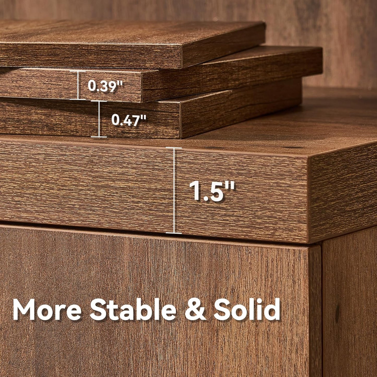 ONBRILL 71" Tall Kitchen Pantry Cabinet, Pantry Storage Cabinet with 6 Door Shelves, Hidden Drawer and Adjustable Shelf, Freestanding Rustic Wood Pantry for Kitchen, Dining Room (Vintage Brown)