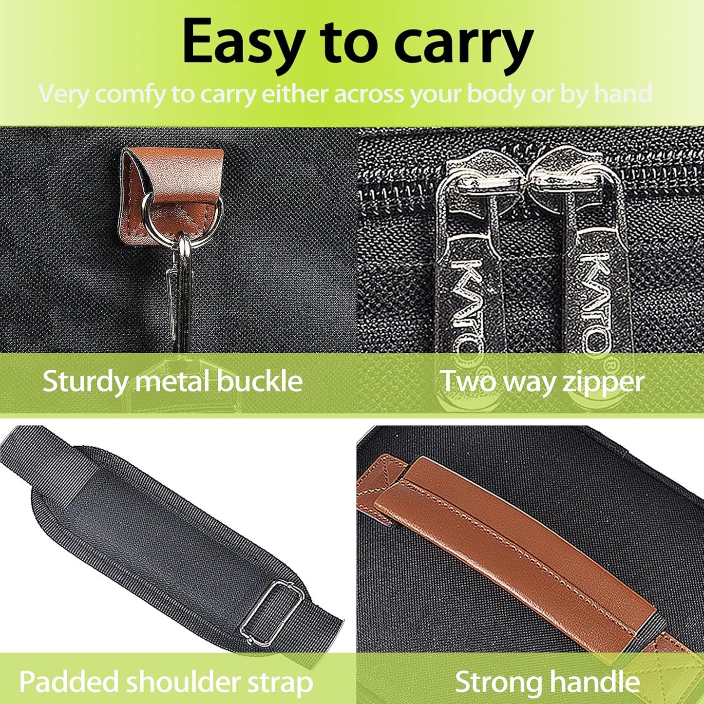 Tirrinia 4 Bottle Wine Gift Tote Carrier - Leakproof & Insulated Padded Versatile Wine Cooler Bag for Travel, BYOB Restaurant, Wine Tasting, Party, Dinner,Gift for Wine Lovers, Black