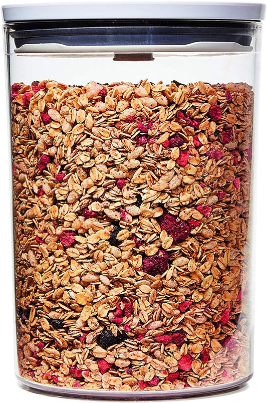 OXO Good Grips Round POP Container– 3.3 Qt for rice, pasta and more, White