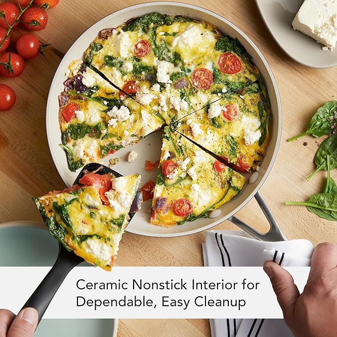 KitchenAid Hard Anodized Ceramic Nonstick Cookware Pots and Pans Set, 9 Piece - Matte Black