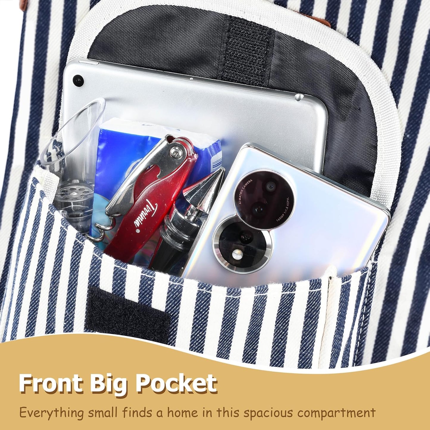 Tirrinia 2 Bottle Wine Gift Tote Carrier - Leakproof & Insulated with large pockets Wine Cooler Bag for Travel, Wine Tasting, Party, Dinner,Great Gift for Wine Lover