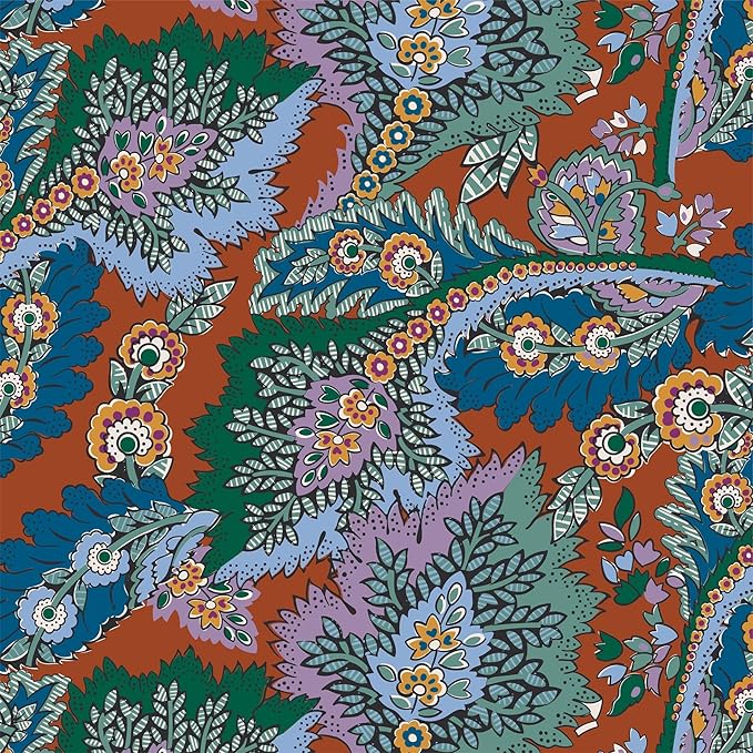 Vera Bradley Women's Premium Cotton Lunch Bag, Flowers + Feathers, One Size