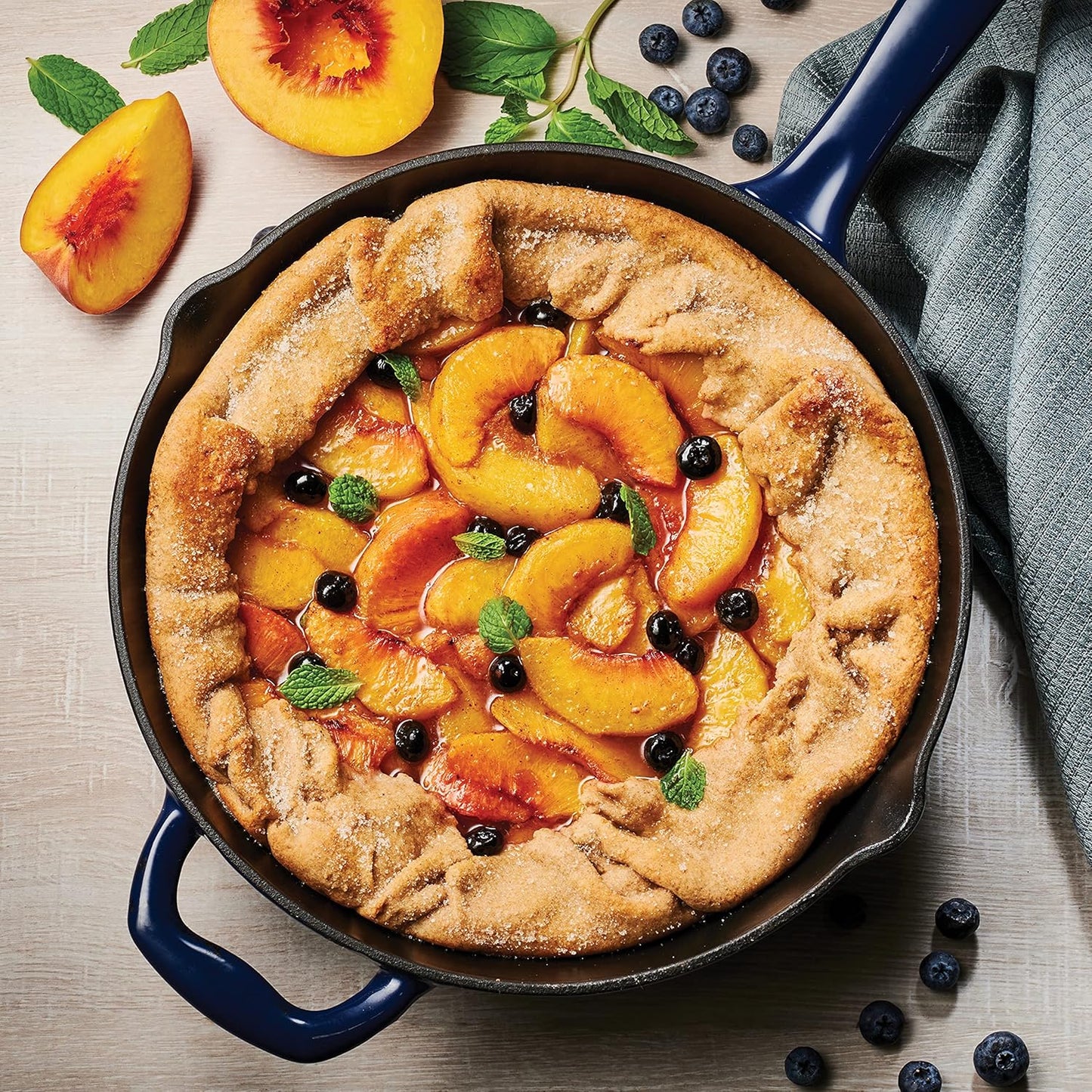 Tramontina Bestow Enameled Cast Iron Skillet, 10-inch Frying Pan, Blue